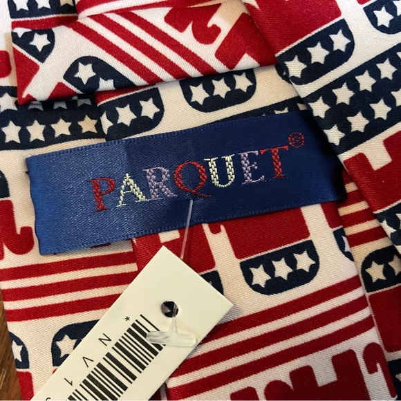 🇺🇸🐘Republican Elephant Patriotic Stars & Stripes Men’s Necktie! - Picture 10 of 15